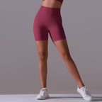 Womens Yoga Activewear 90% nylon 10%spandex Seamless Shorts Y-6659 print logo 55