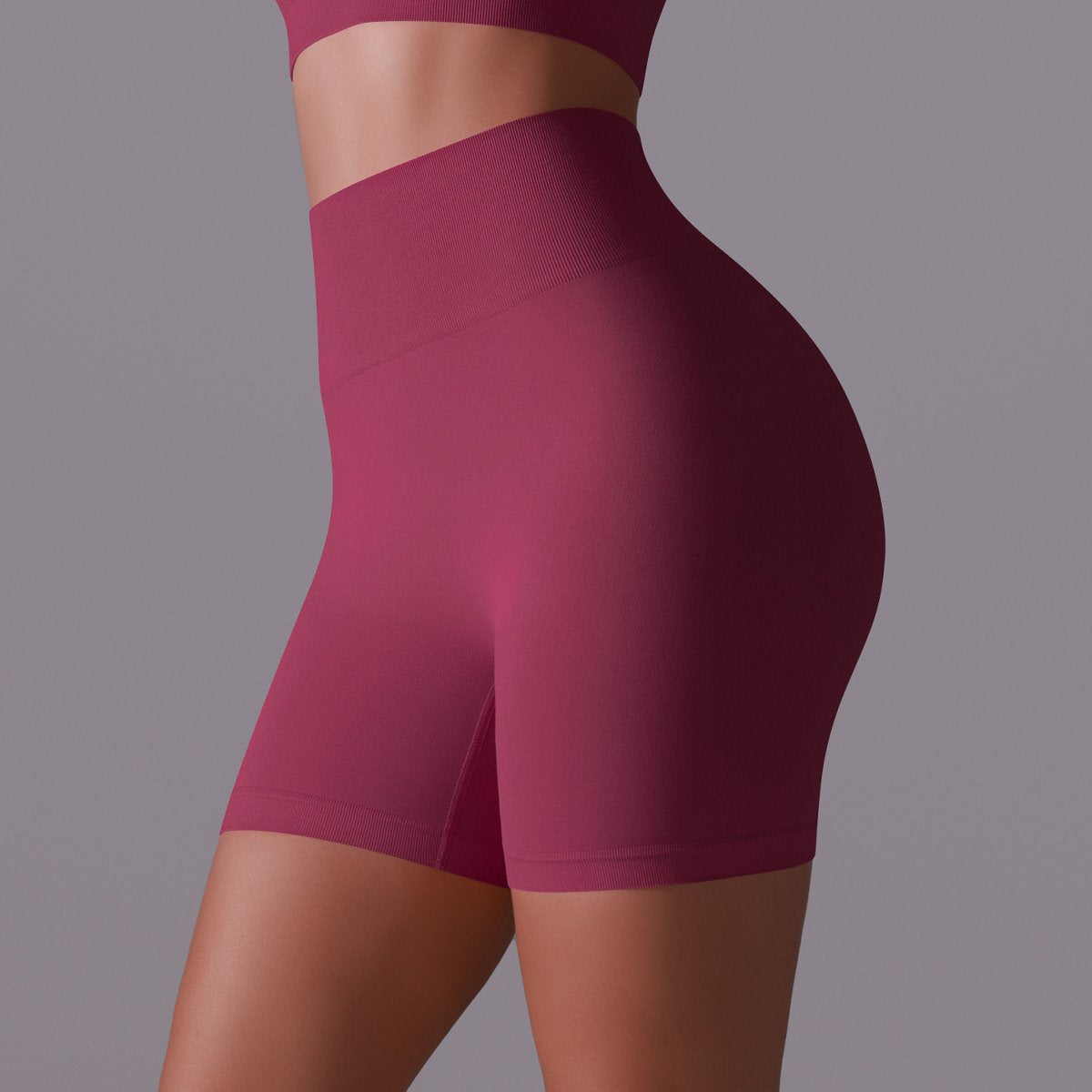 Womens Yoga Activewear 90% nylon 10%spandex Seamless Shorts Y-6659 print logo 63