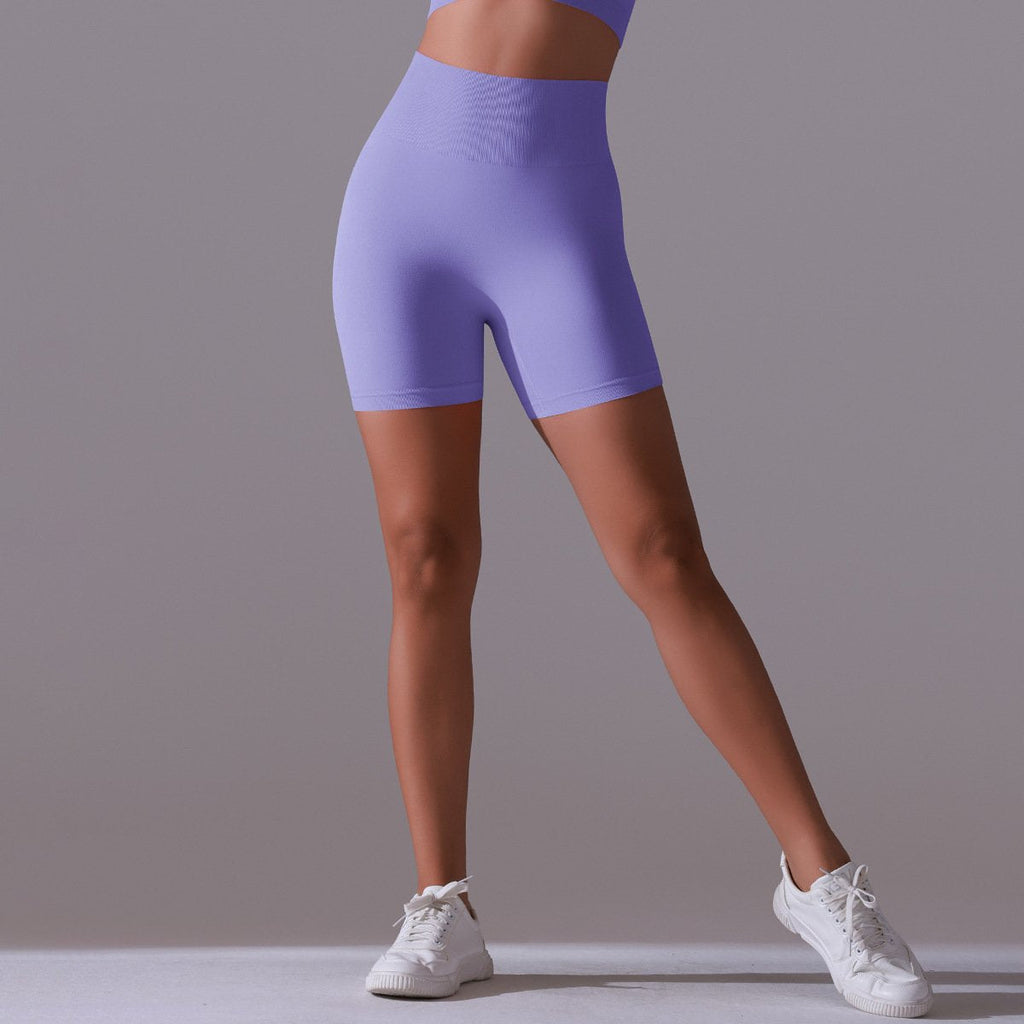 Womens Yoga Activewear 90% nylon 10%spandex Seamless Shorts Y-6659 print logo 24