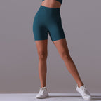 Womens Yoga Activewear 90% nylon 10%spandex Seamless Shorts Y-6659 print logo 84