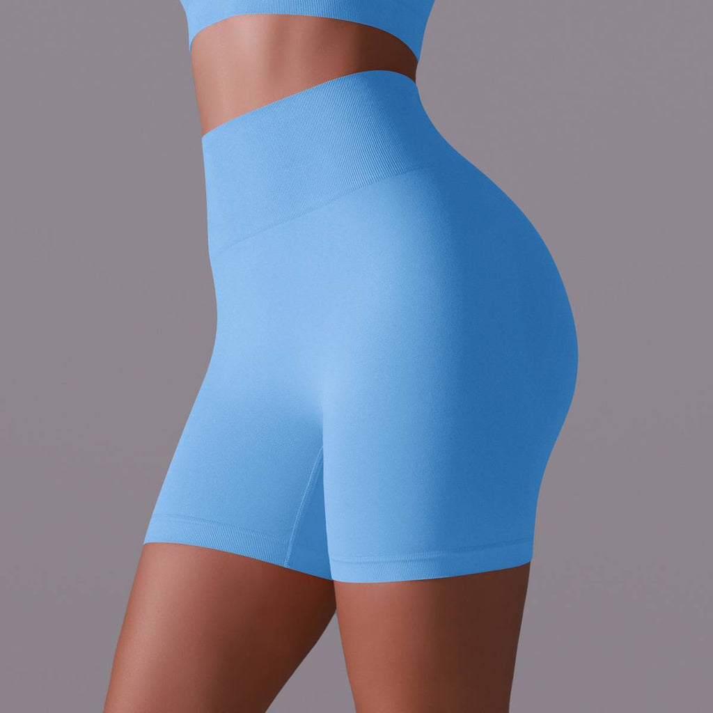 Womens Yoga Activewear 90% nylon 10%spandex Seamless Shorts Y-6659 print logo 40