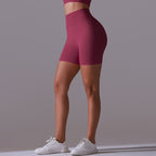 Womens Yoga Activewear 90% nylon 10%spandex Seamless Shorts Y-6659 print logo 56