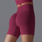 Womens Yoga Sportswear 90% nylon 10%spandex Seamless Shorts Y-6666 print logo 73