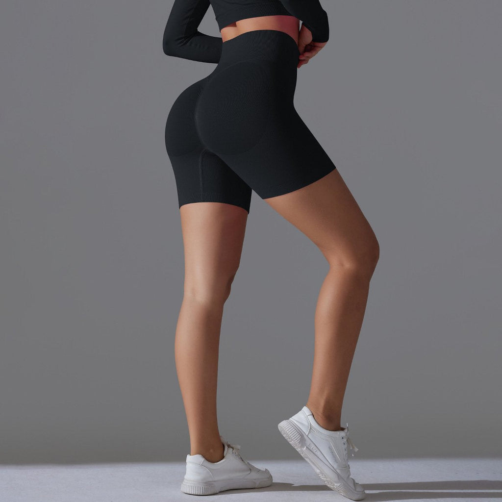 Womens Yoga Sportswear 90% nylon 10%spandex Seamless Shorts Y-6666 print logo 41