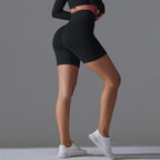 Womens Yoga Sportswear 90% nylon 10%spandex Seamless Shorts Y-6666 print logo 41