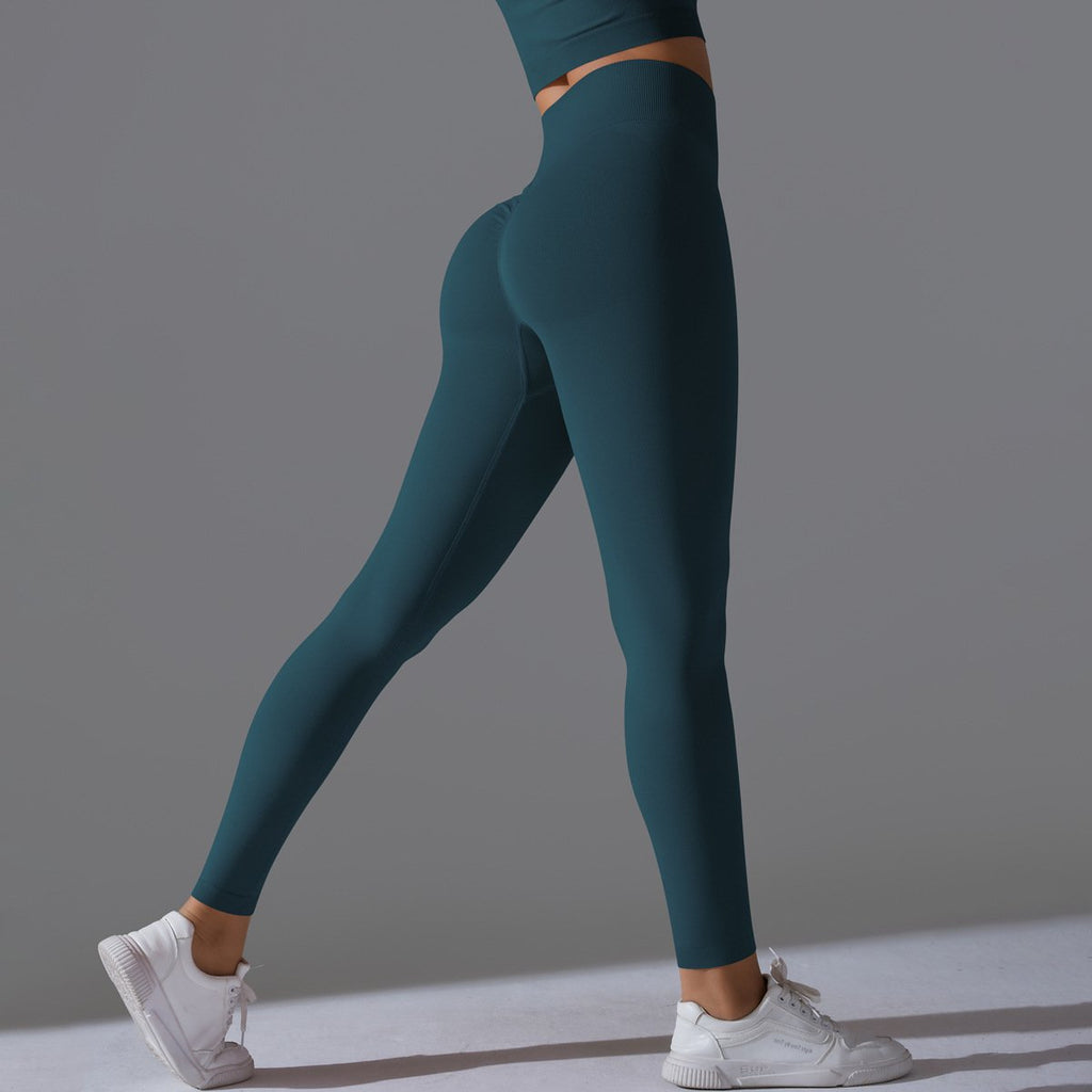 Womens Fitness Yoga 90%nylon 10%spandex Leggings Y-6666 print logo 9