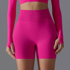 Womens Yoga Sportswear 90% nylon 10%spandex Seamless Shorts Y-6666 print logo 61