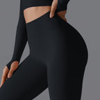 Womens Fitness Yoga 90%nylon 10%spandex Leggings Y-6666 print logo 49