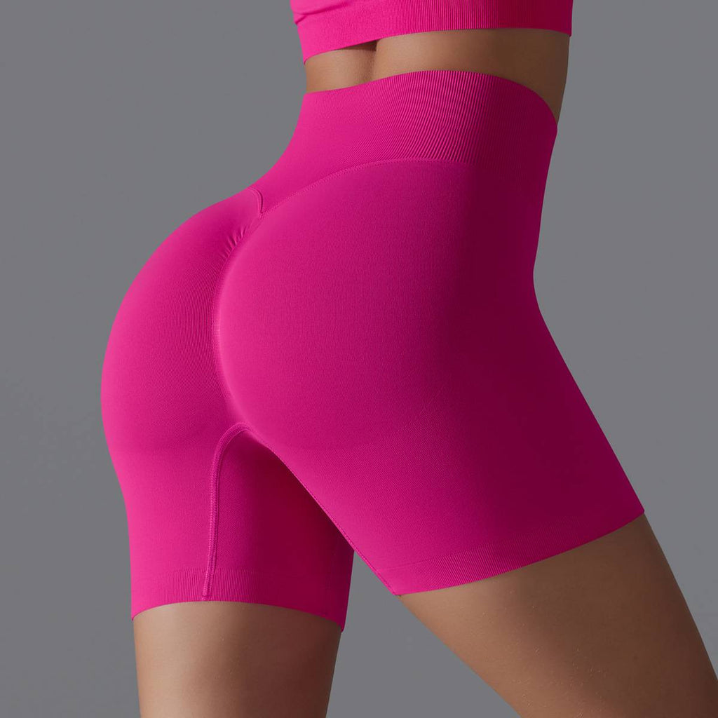 Womens Yoga Sportswear 90% nylon 10%spandex Seamless Shorts Y-6666 print logo 5