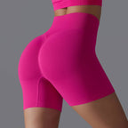 Womens Yoga Sportswear 90% nylon 10%spandex Seamless Shorts Y-6666 print logo 5