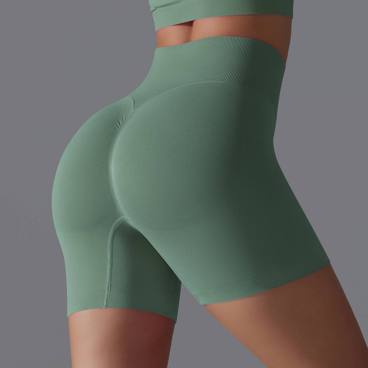 Womens Yoga Sportswear 90% nylon 10%spandex Seamless Shorts Y-6666 print logo 13