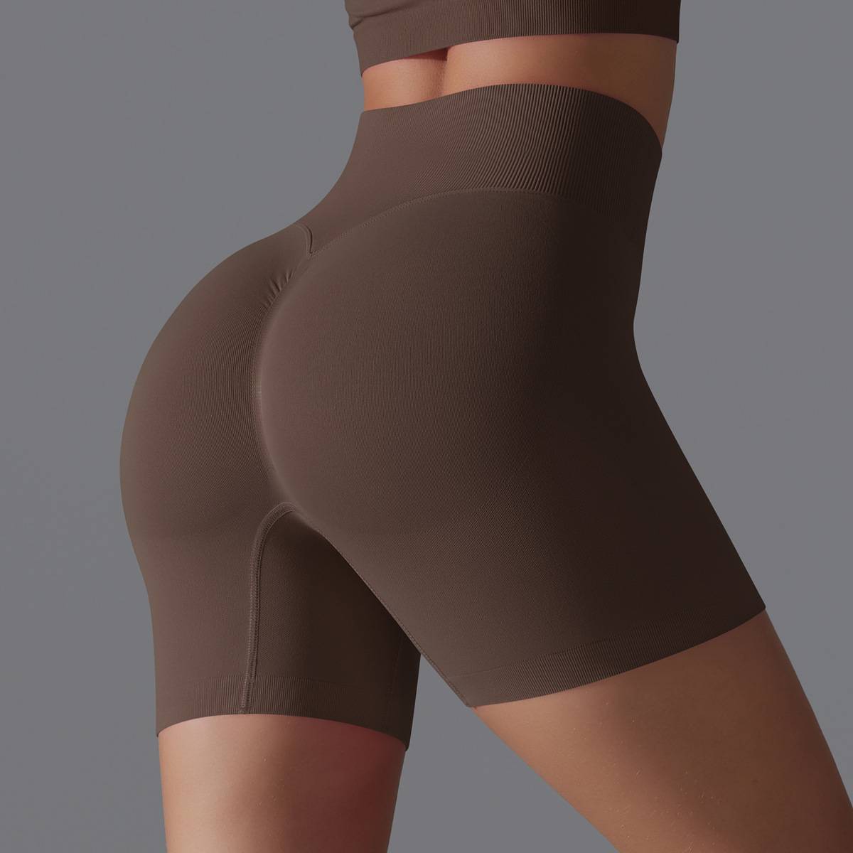 Womens Yoga Sportswear 90% nylon 10%spandex Seamless Shorts Y-6666 print logo 17