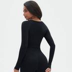 Womens Yoga 90%Nylon 10%Spandex Long Sleeve Shirts Y-6666