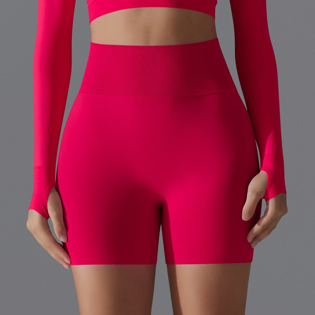 Womens Yoga Sportswear 90% nylon 10%spandex Seamless Shorts Y-6666 print logo 30