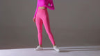 Womens Fitness Yoga 90%nylon 10%spandex Leggings Y-6666 print logo 18