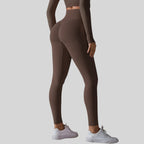 Womens Fitness Yoga 90%nylon 10%spandex Leggings Y-6666 print logo 2