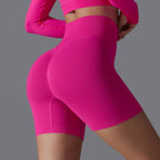 Womens Yoga Sportswear 90% nylon 10%spandex Seamless Shorts Y-6666 print logo 58