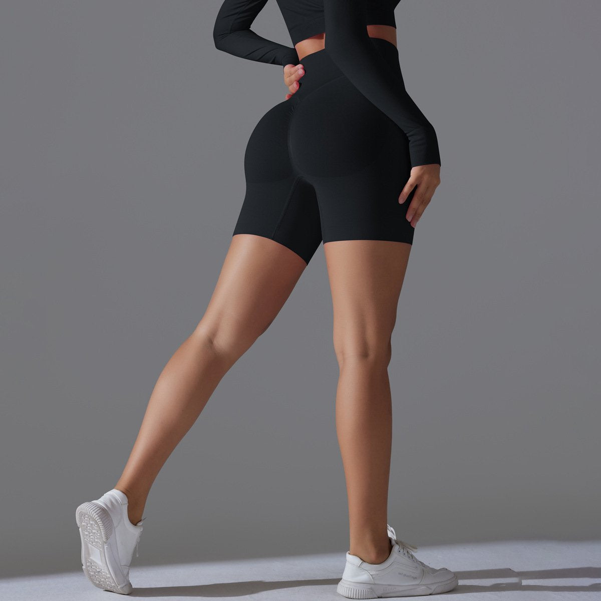 Womens Yoga Sportswear 90% nylon 10%spandex Seamless Shorts Y-6666 print logo 39