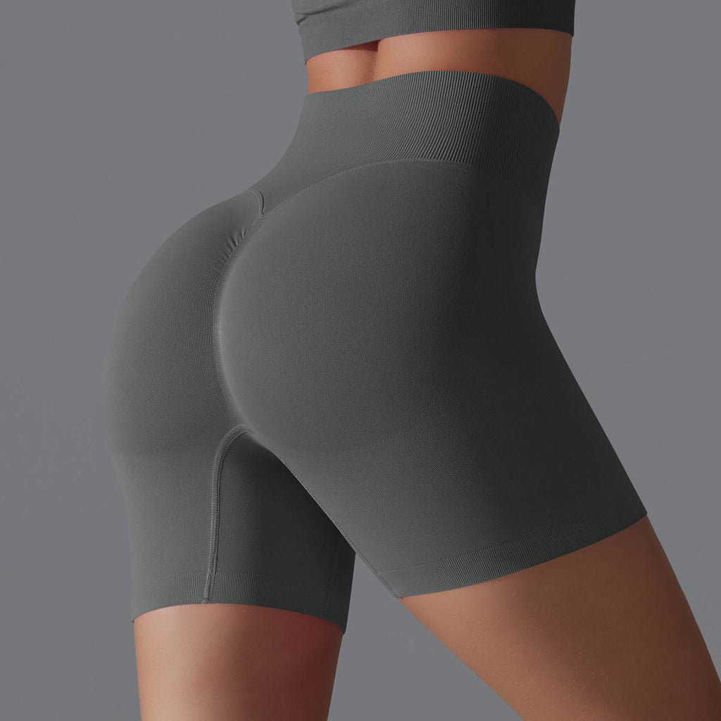 Womens Yoga Sportswear 90% nylon 10%spandex Seamless Shorts Y-6666 print logo 11