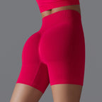 Womens Yoga Sportswear 90% nylon 10%spandex Seamless Shorts Y-6666 print logo 31