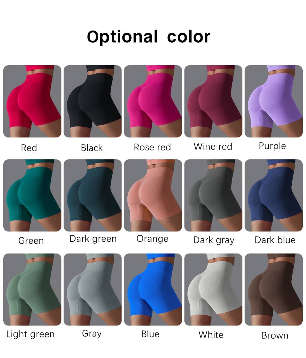 Womens Yoga Sportswear 90% nylon 10%spandex Seamless Shorts Y-6666 print logo 23
