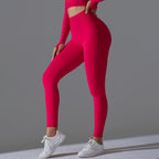 Womens Fitness Yoga 90%nylon 10%spandex Leggings Y-6666 print logo 23