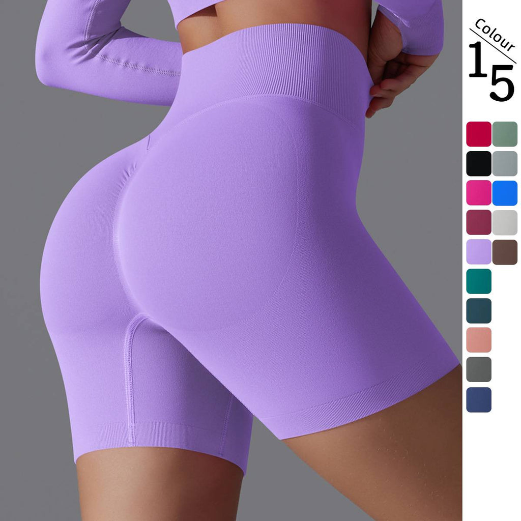 Womens Yoga Sportswear 90% nylon 10%spandex Seamless Shorts Y-6666 print logo 19