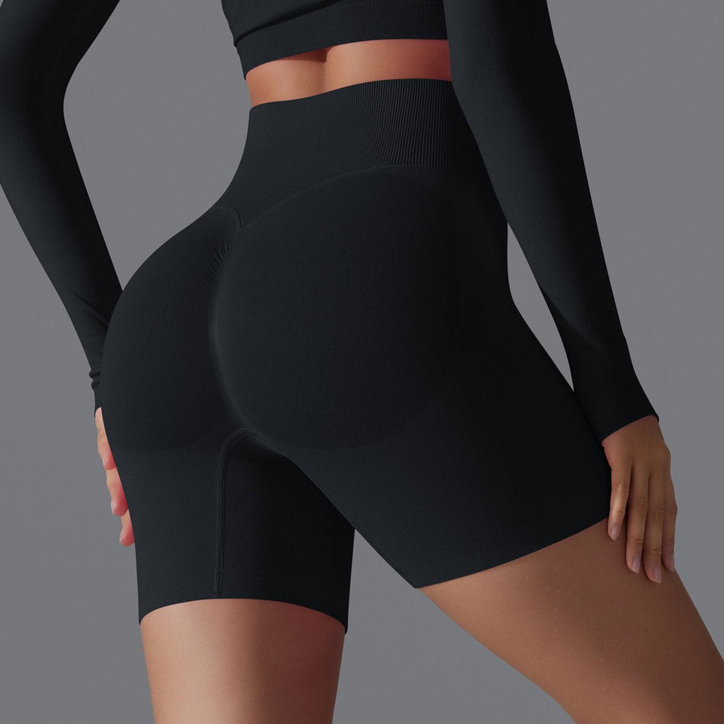 Womens Yoga Sportswear 90% nylon 10%spandex Seamless Shorts Y-6666 print logo 44