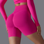 Womens Yoga Sportswear 90% nylon 10%spandex Seamless Shorts Y-6666 print logo 56