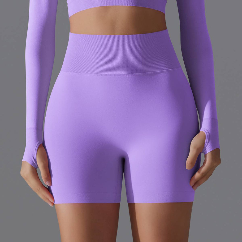Womens Yoga Sportswear 90% nylon 10%spandex Seamless Shorts Y-6666 print logo 20