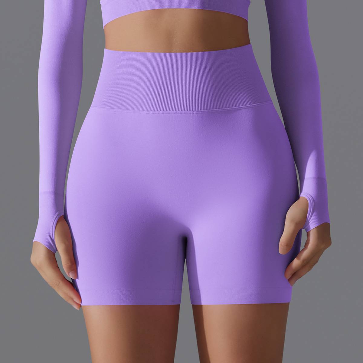 Womens Yoga Sportswear 90% nylon 10%spandex Seamless Shorts Y-6666 print logo 20