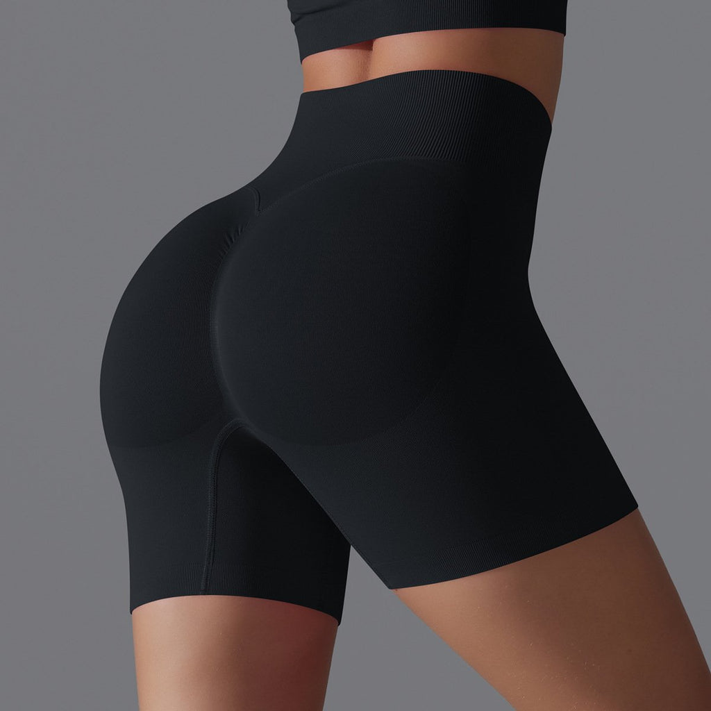 Womens Yoga Sportswear 90% nylon 10%spandex Seamless Shorts Y-6666 print logo 4