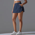 Womens Fitness Workout 75%Nylon 25%Spandex Skirts Y-7030 print logo 45