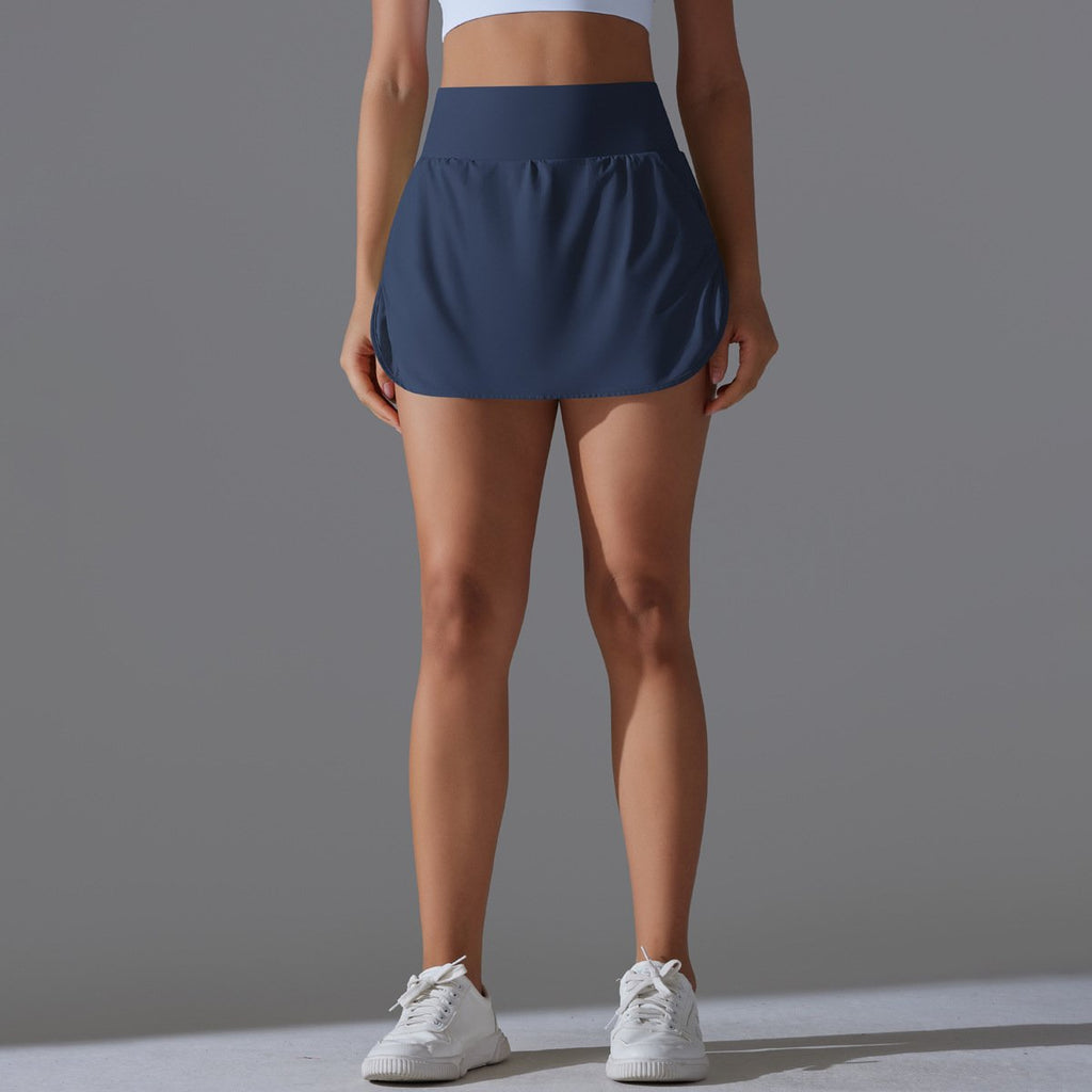 Womens Fitness Workout 75%Nylon 25%Spandex Skirts Y-7030 print logo 37