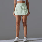 Womens Fitness Workout 75%Nylon 25%Spandex Skirts Y-7030 print logo 77