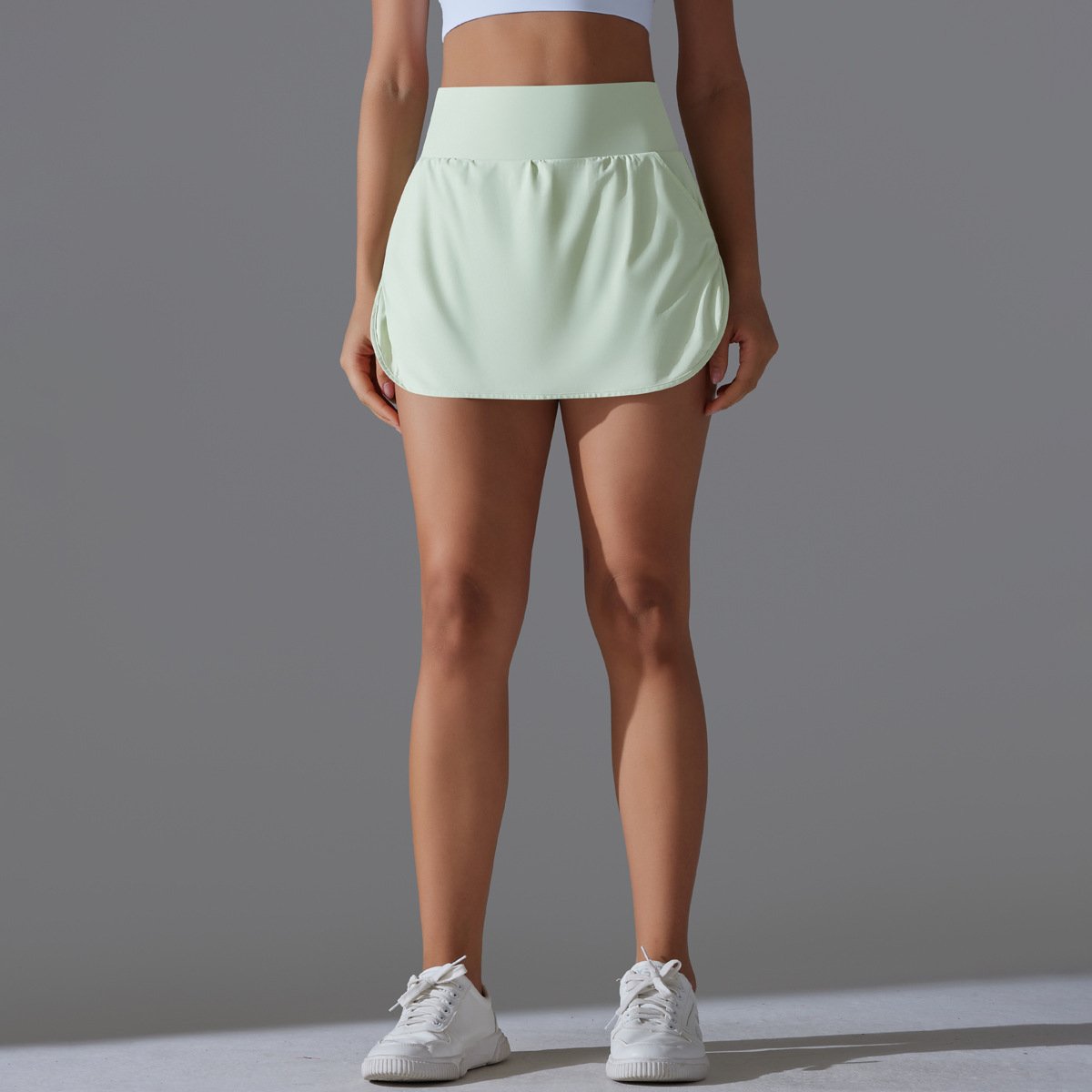 Womens Fitness Workout 75%Nylon 25%Spandex Skirts Y-7030 print logo 77