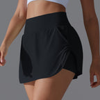 Womens Fitness Workout 75%Nylon 25%Spandex Skirts Y-7030 print logo 53