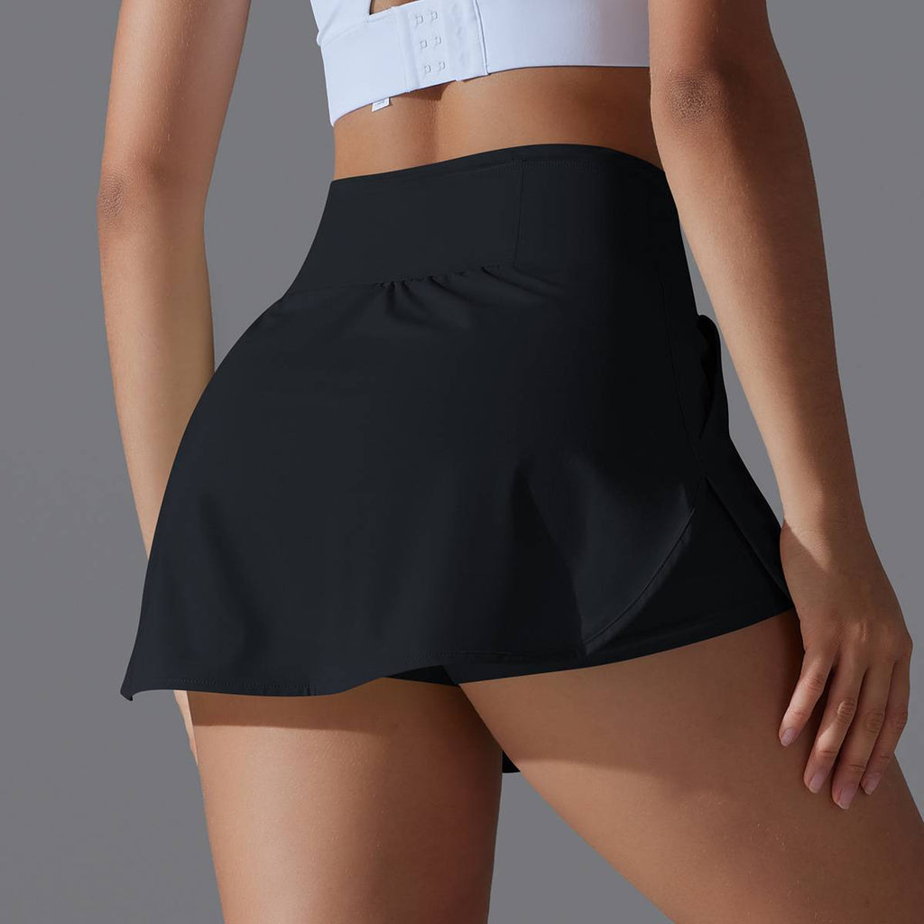 Womens Fitness Workout 75%Nylon 25%Spandex Skirts Y-7030 print logo 49