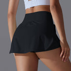 Womens Fitness Workout 75%Nylon 25%Spandex Skirts Y-7030 print logo 49