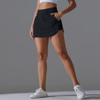 Womens Fitness Workout 75%Nylon 25%Spandex Skirts Y-7030 print logo 66