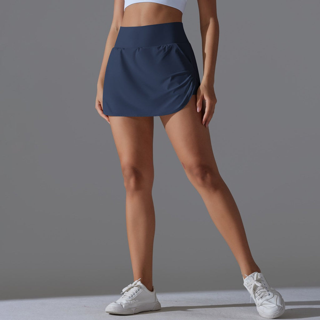 Womens Fitness Workout 75%Nylon 25%Spandex Skirts Y-7030 print logo 42