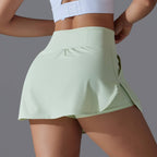 Womens Fitness Workout 75%Nylon 25%Spandex Skirts Y-7030 print logo 90