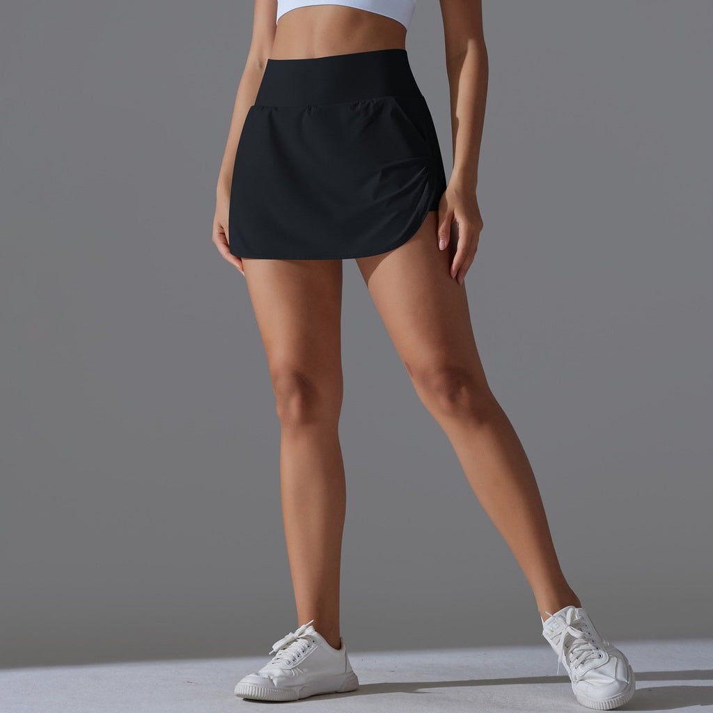Womens Fitness Workout 75%Nylon 25%Spandex Skirts Y-7030 print logo 62
