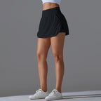 Womens Fitness Workout 75%Nylon 25%Spandex Skirts Y-7030 print logo 58