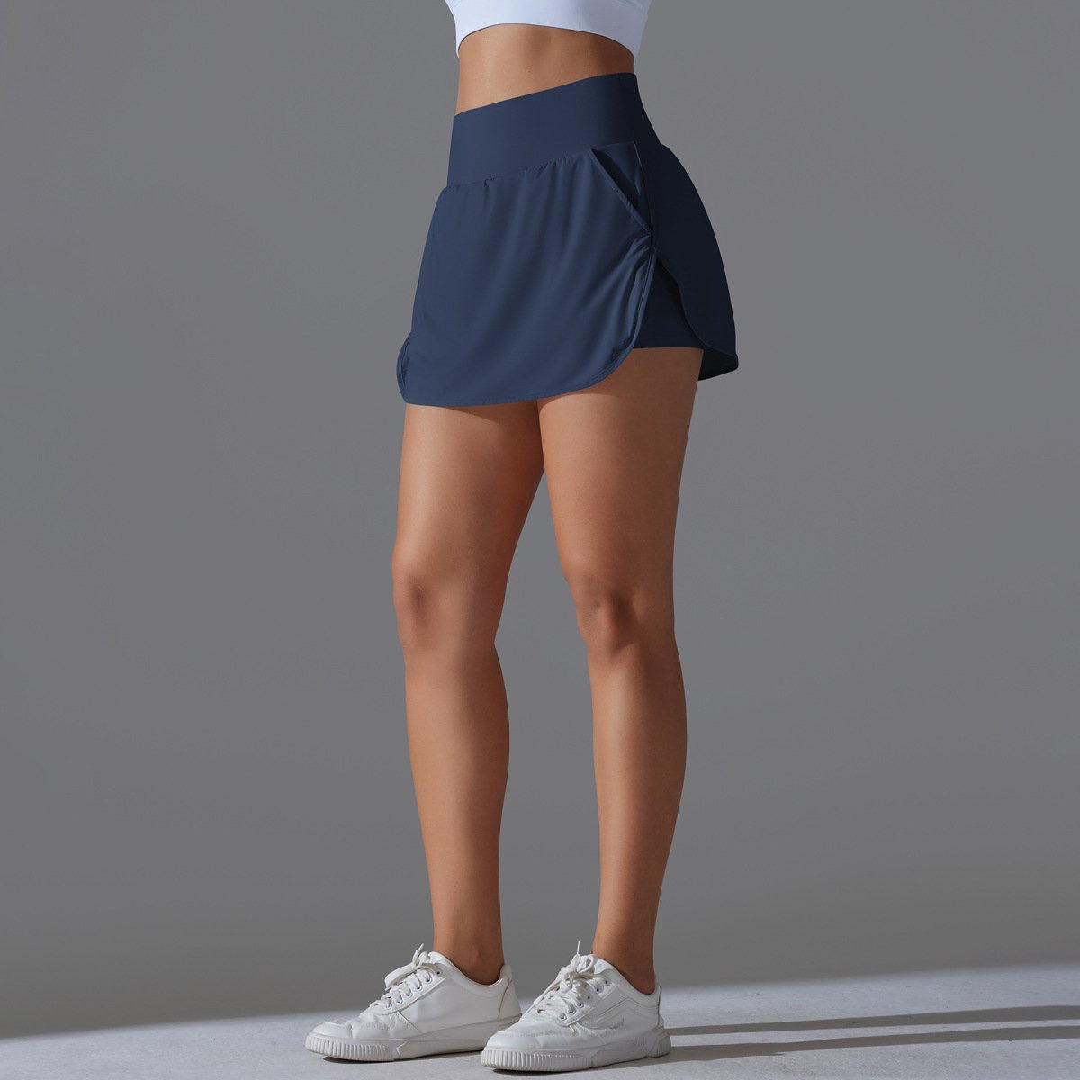 Womens Fitness Workout 75%Nylon 25%Spandex Skirts Y-7030 print logo 38