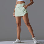 Womens Fitness Workout 75%Nylon 25%Spandex Skirts Y-7030 print logo 86