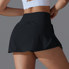 Womens Fitness Workout 75%Nylon 25%Spandex Skirts Y-7030 print logo 50