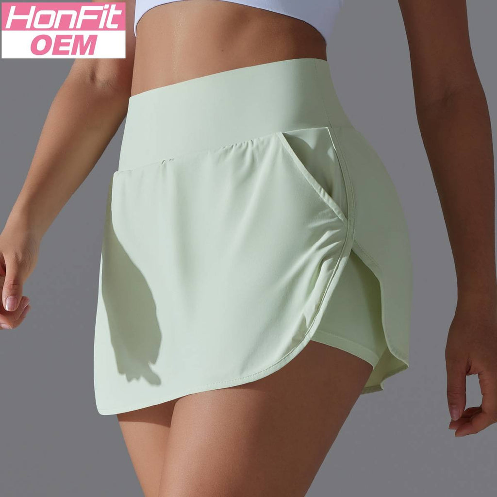 Womens Fitness Workout 75%Nylon 25%Spandex Skirts Y-7030 print logo 22