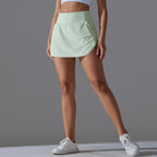 Womens Fitness Workout 75%Nylon 25%Spandex Skirts Y-7030 print logo 82