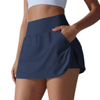 Womens Fitness Workout 75%Nylon 25%Spandex Skirts Y-7030 print logo 14